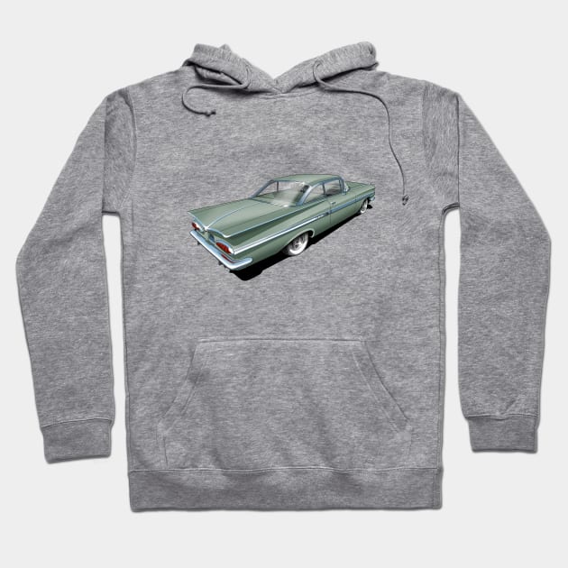 1959 Chevrolet Impala in Aspen Green Hoodie by candcretro